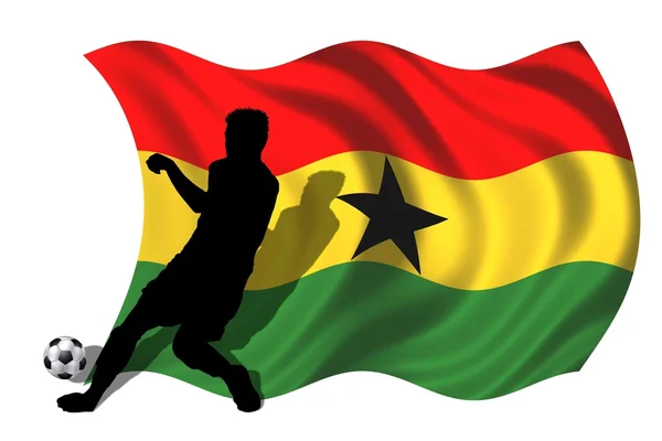 Piłka nożna gracz Ghany — Zdjęcie stockowe