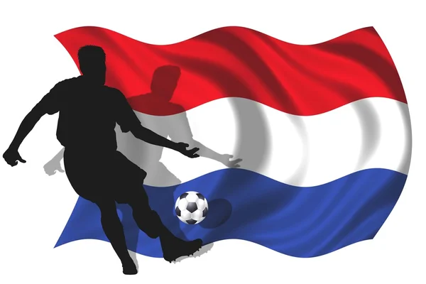Jugador de fútbol Países Bajos —  Fotos de Stock