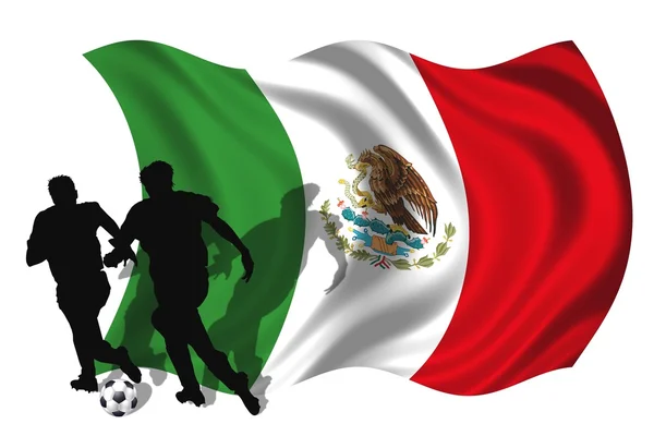 Fotbalist Mexic — Fotografie, imagine de stoc