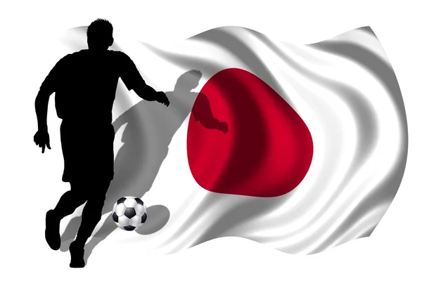 Giocatore di calcio Giappone — Foto Stock
