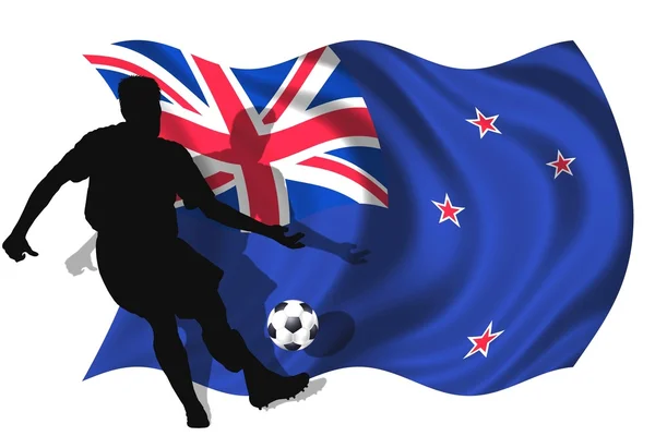 Joueur de football Nouvelle-Zélande — Photo