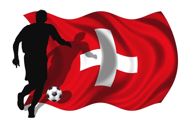 Soccer player Switzerland — Stock Photo, Image