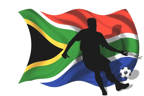 Soccer player South Africa — Stock Photo, Image