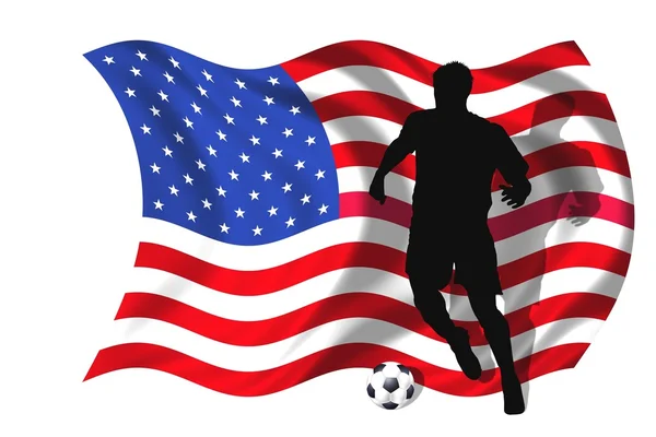 Jogador de futebol EUA — Fotografia de Stock