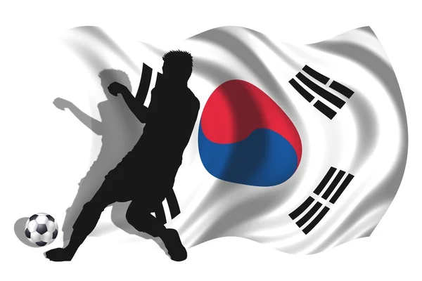 Joueur de football Corée du Sud — Photo
