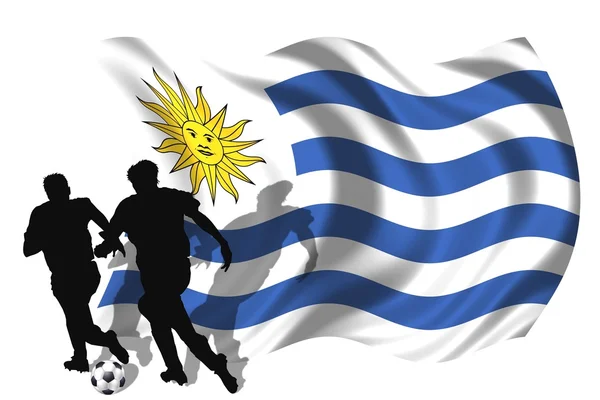 Jogador de futebol Uruguai — Fotografia de Stock