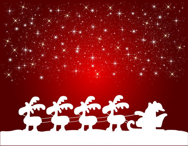 Background with santa claus