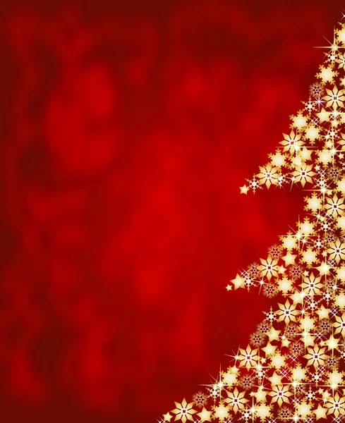 Weihnachtsrahmen mit Baum — Stockfoto