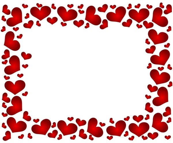 Frame with hearts — Stock Vector