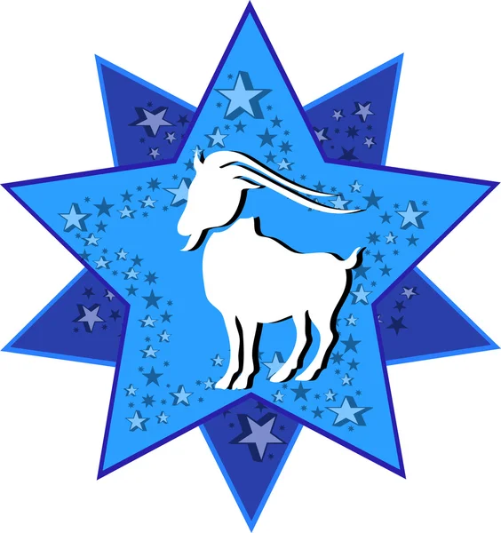 Signe du zodiaque Capricorne — Image vectorielle