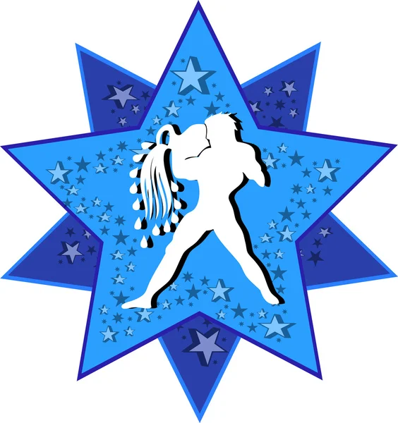 Signe du zodiaque Verseau — Image vectorielle