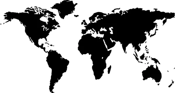 Illustration d'une carte du monde — Image vectorielle