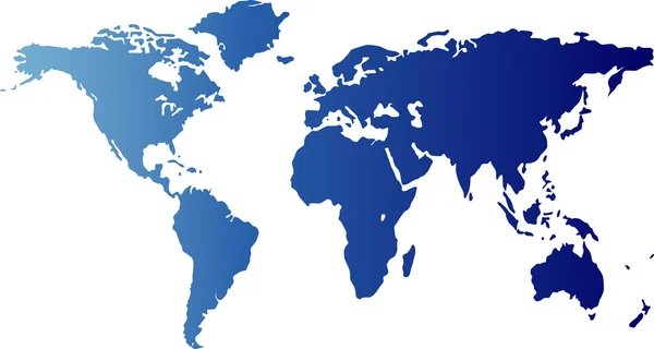 Illustrazione di una mappa del mondo — Vettoriale Stock