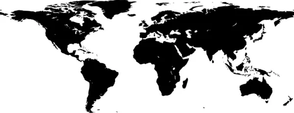 Illustration einer Weltkarte — Stockvektor