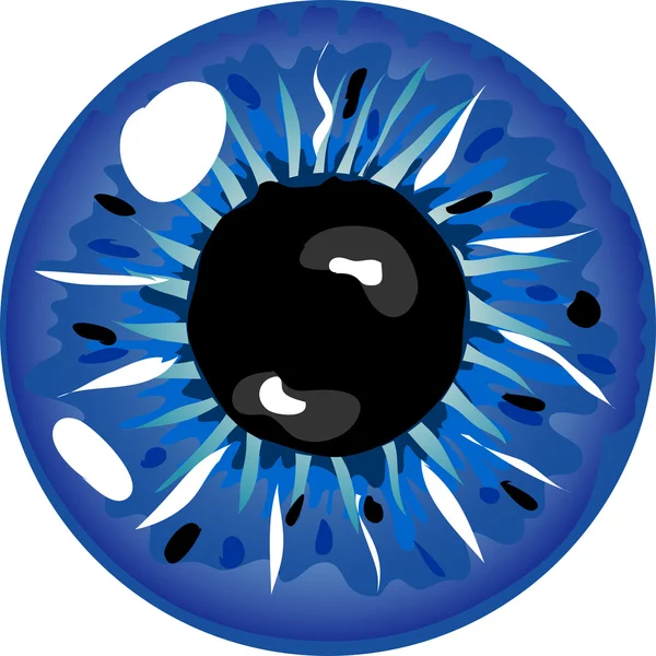 Illustration of a blue pupil — Stock Photo, Image