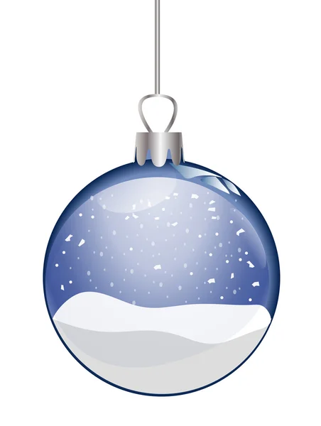 Illustrazione di una palla di vetro di Natale — Foto Stock