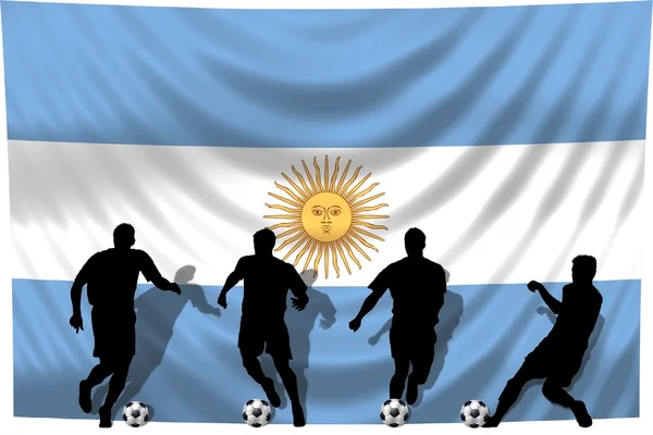 サッカー選手のアルゼンチン — ストック写真