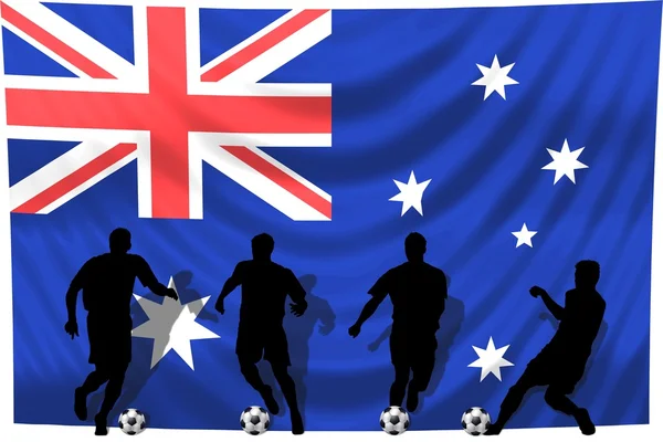 Fotboll spelare Australien — Stockfoto