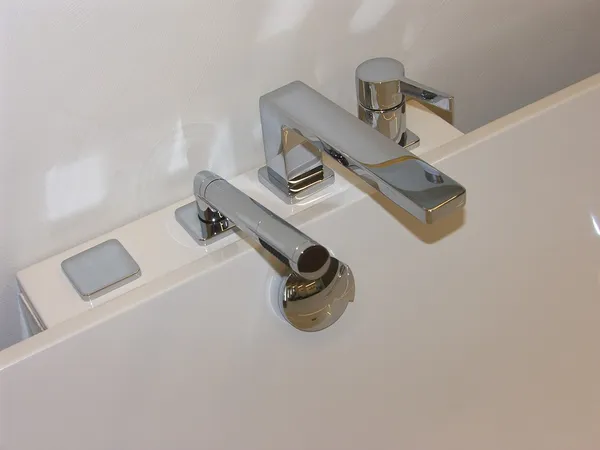 Modern bathroom tap — Stock Photo, Image