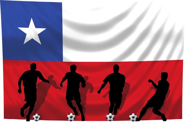 Fodboldspiller Chile - Stock-foto