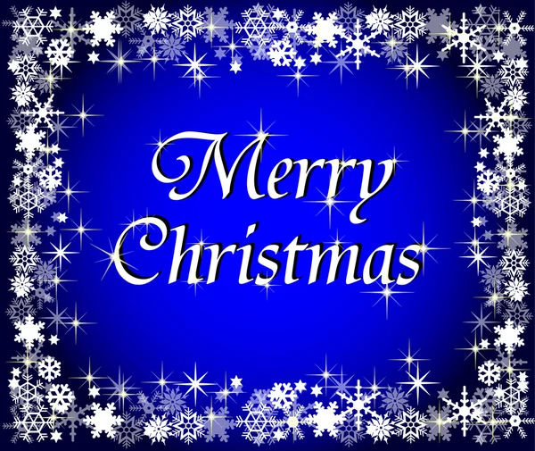 Blue merry christmas background — Stock Photo, Image