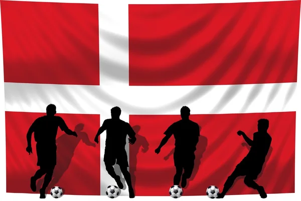Joueur de football Danemark — Photo