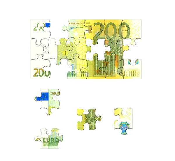 Euro-bankjegy-kirakó — Stock Fotó