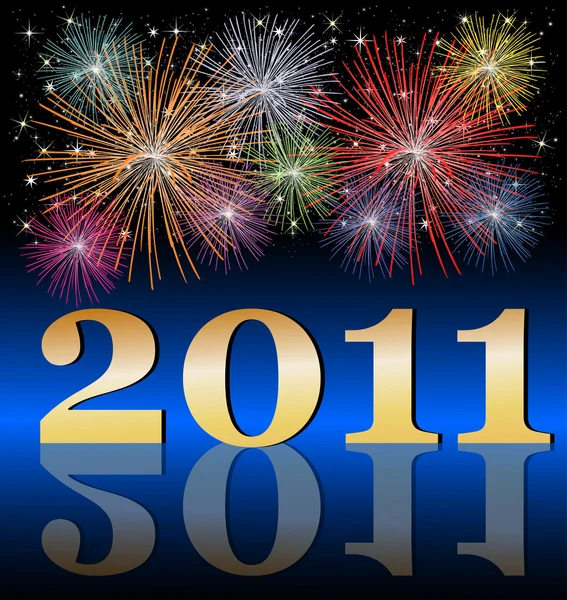 Frohes neues Jahr 2011 — Stockfoto