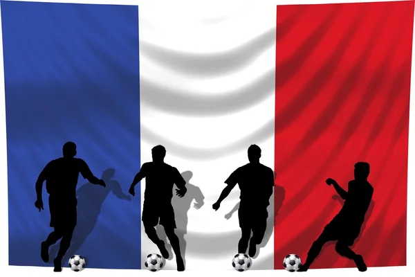 Fotballspiller Frankrike – stockfoto