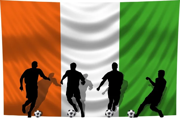 Soccer player Ivory Coast — Stock Photo, Image