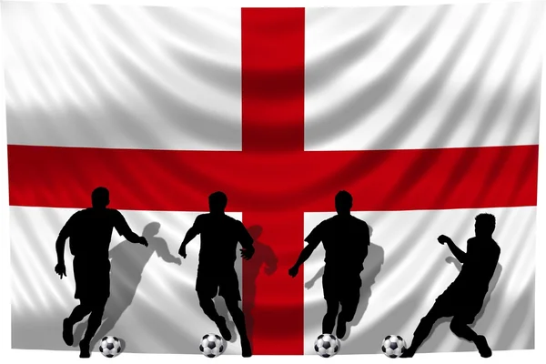 Fußballer Englands — Stockfoto