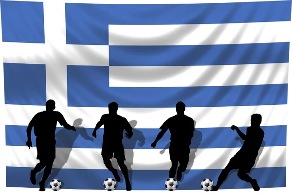 Soccer player Greece — Stock Photo, Image