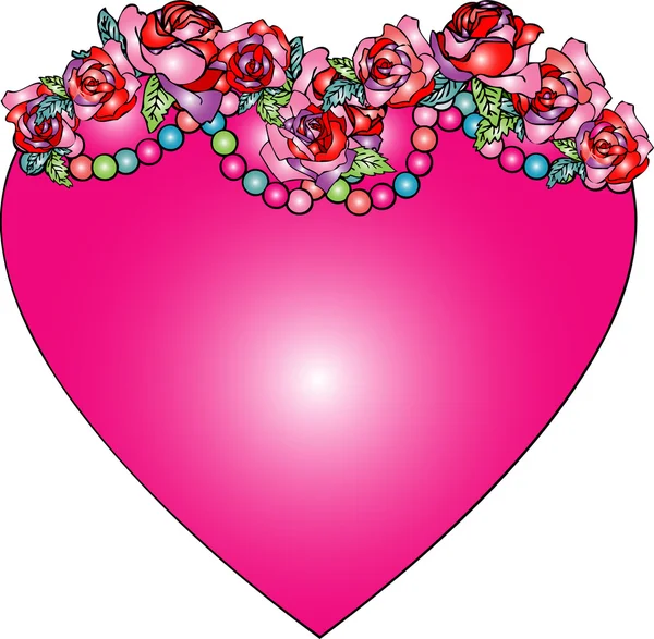 Abtsract flower heart — Stock Photo, Image