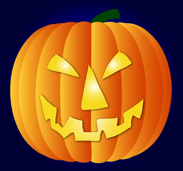 En illustration av en halloween pumpa — Stockfoto