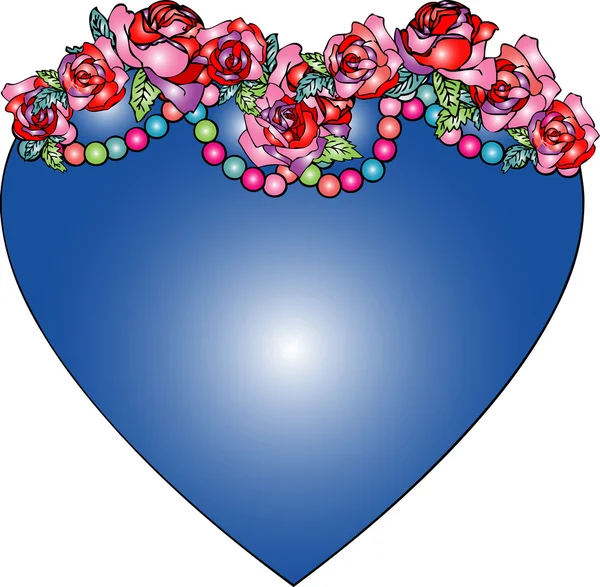 Abtsract blomma hjärta — Stockfoto