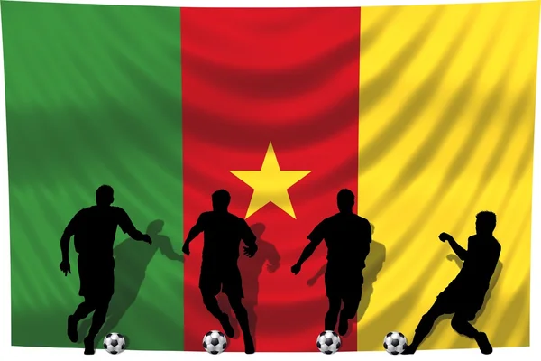 足球球员喀麦隆 — 图库照片