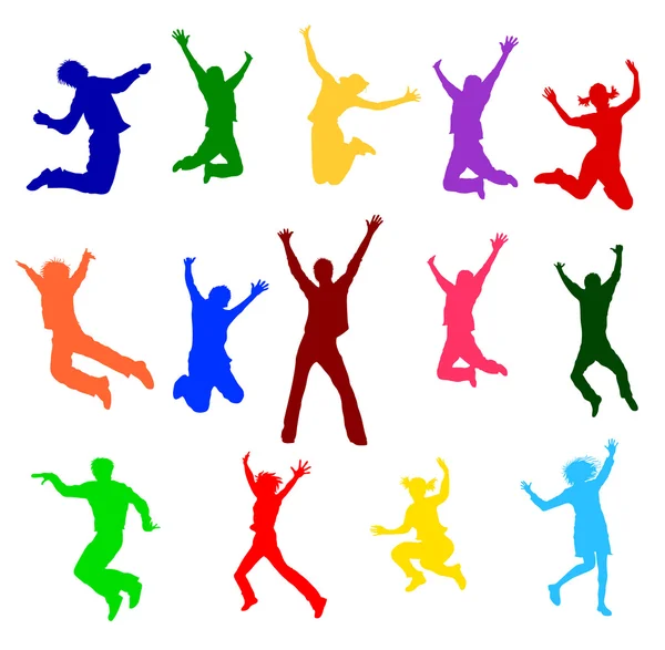 Kleurrijke springen — Stockfoto