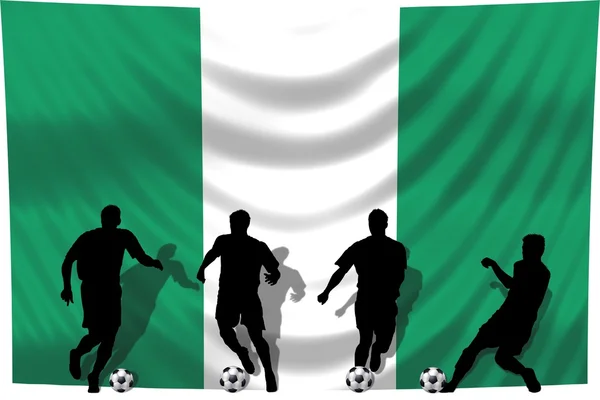 Voetbal speler nigeria — Stockfoto