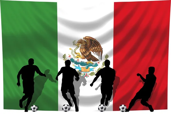 Voetbal speler mexico — Stockfoto