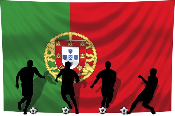Voetbal speler portugal — Stockfoto