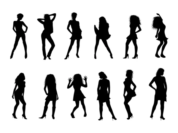 Sexy silhouettes — Stock Photo, Image