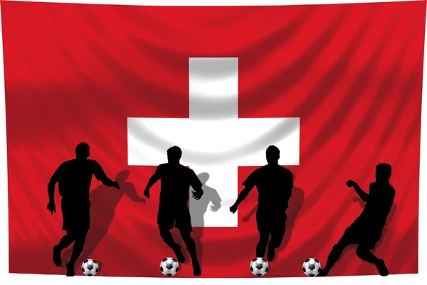 Jogador de futebol Suíça — Fotografia de Stock