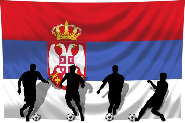 足球球员塞尔维亚 — 图库照片