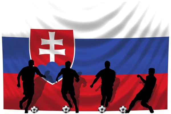 Soccer player Slovakia — Stock Photo, Image