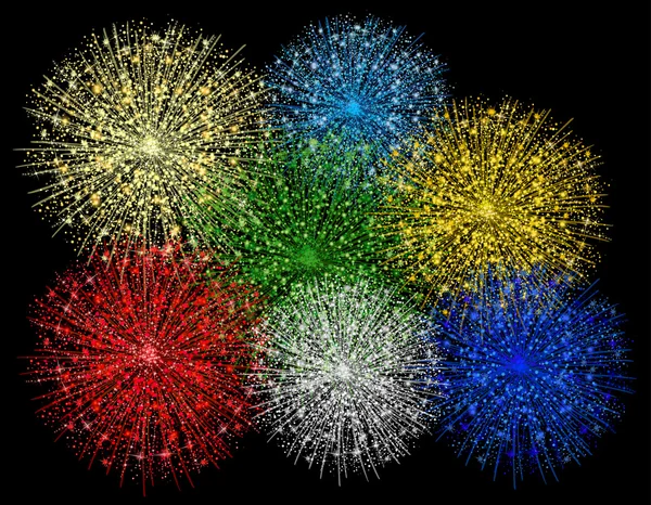 Illustration of a fireworks — Stock Photo, Image