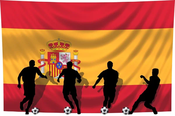 Španělsko fotbalový hráč — Stock fotografie