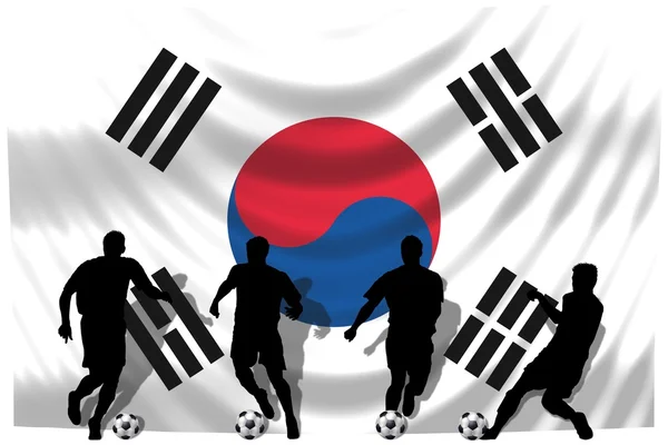 Piłka nożna gracz korea Południowa — Zdjęcie stockowe
