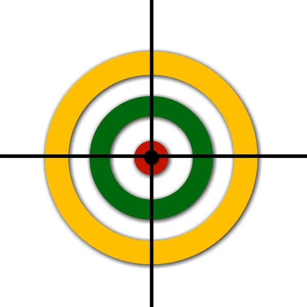 Illustration eines Zielsymbols — Stockfoto