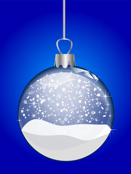 Palla di vetro di Natale — Foto Stock