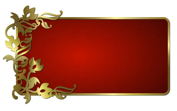 Quadro vermelho elegante — Fotografia de Stock